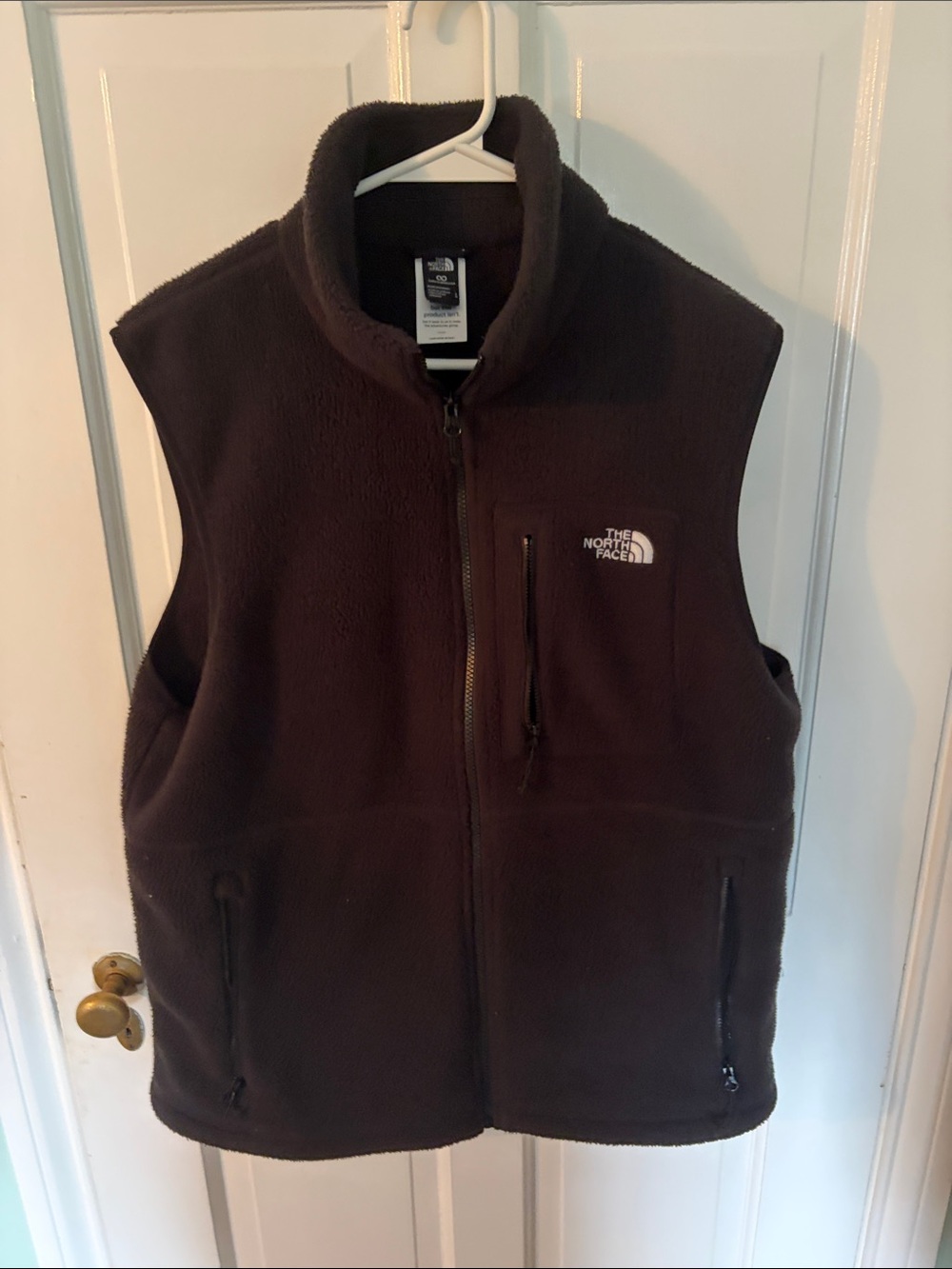 The North Face Black Men's Fleece Vest with Zip Pockets